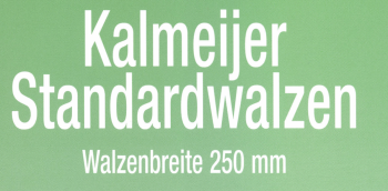Kalmeijer KGM Gebäckformwalze Standardwalzen 250mm NEU
