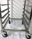 Transport trolley / freezer trolley stainless steel for 60x40 trays NEW