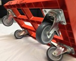 Transportroller Transportwagen Rolli für Kisten 60 x 40 cm mit 2 Bremsen ( 3 Stück )